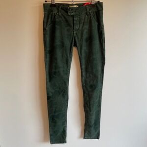 MET‎ Jeans Shape Deluxe Women's Green Camo Textured Skinny Jeans Size 27 H-Kfit
